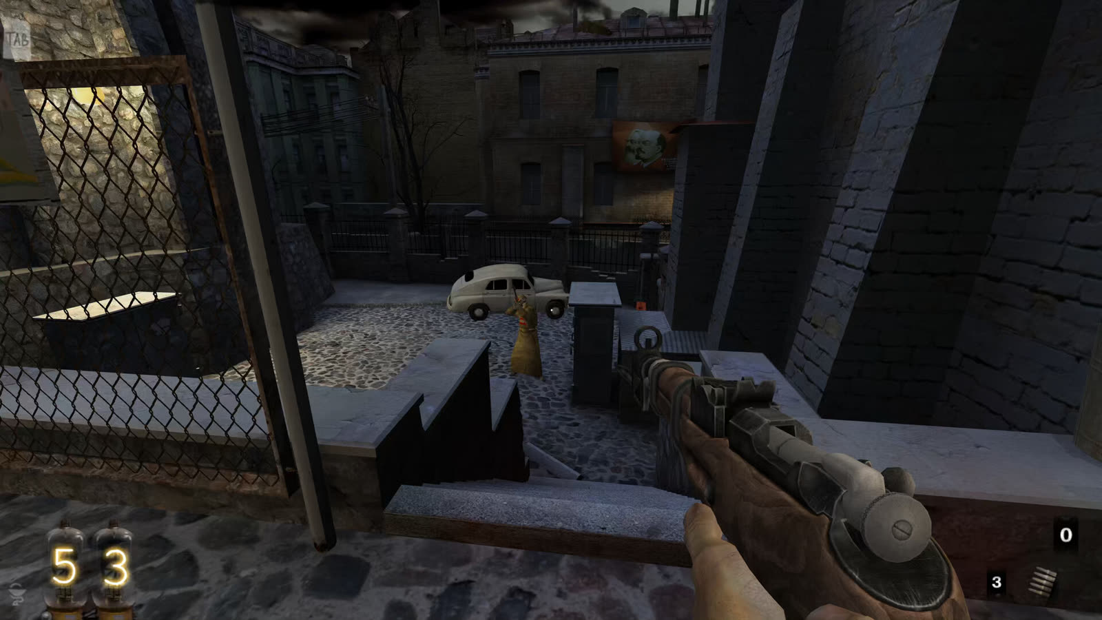 Uno scontro a fuoco in Absolute Edition: immagine ufficiale del recupero del gioco del 2006.