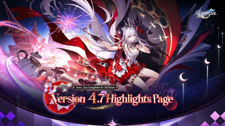 Materiale ufficiale HoYoverse per la versione 4.7 di Honkai: Star Rail, Now, Lay Laughter to All Stars.