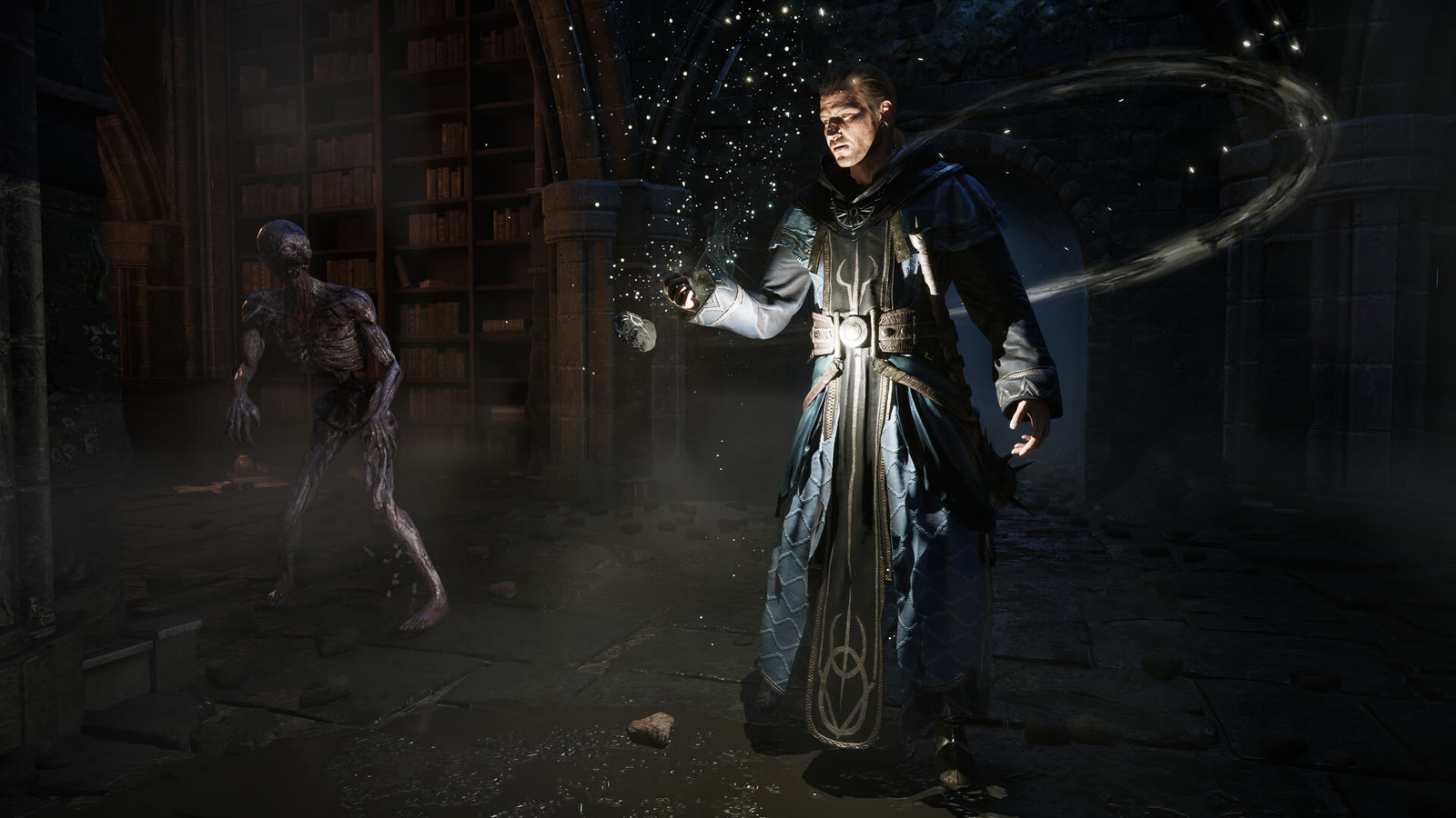 Un ambiente della Colonia nel materiale ufficiale di Gothic 1 Remake: l’immagine non è un confronto prima e dopo l’aggiornamento.