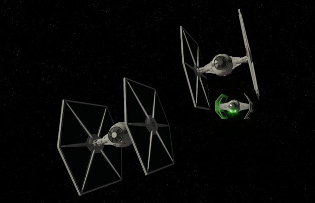 Caccia TIE nella galleria ufficiale della total conversion fan-made Fate of the Galaxy.