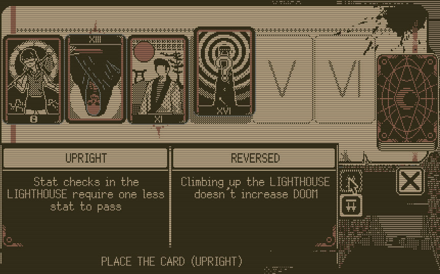 KIRIKO e le sue carte nel materiale ufficiale dell’aggiornamento AS BELOW SO ABOVE. Immagine: Ysbryd Games / Panstasz.
