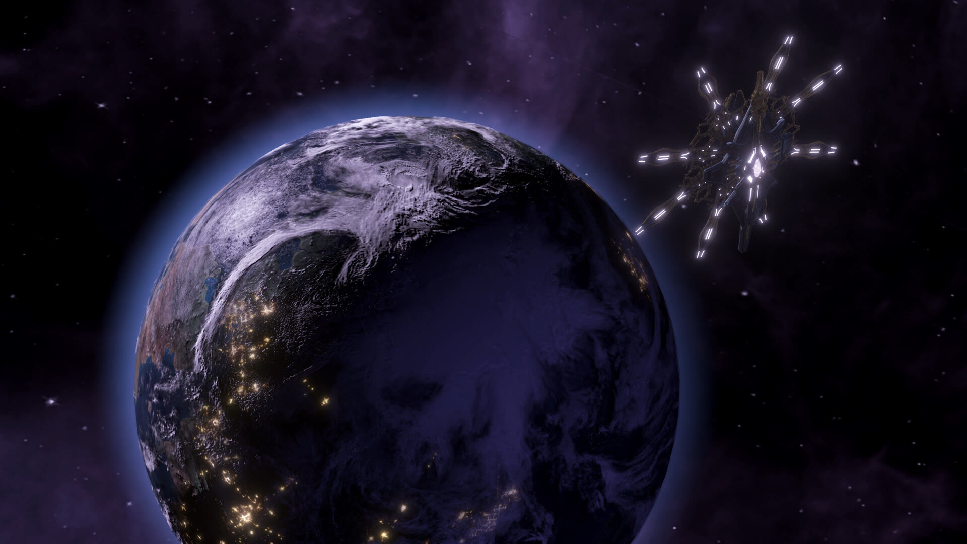 Un Galactic Hall in orbita in Stellaris: Willpower. Immagine: Paradox Interactive.