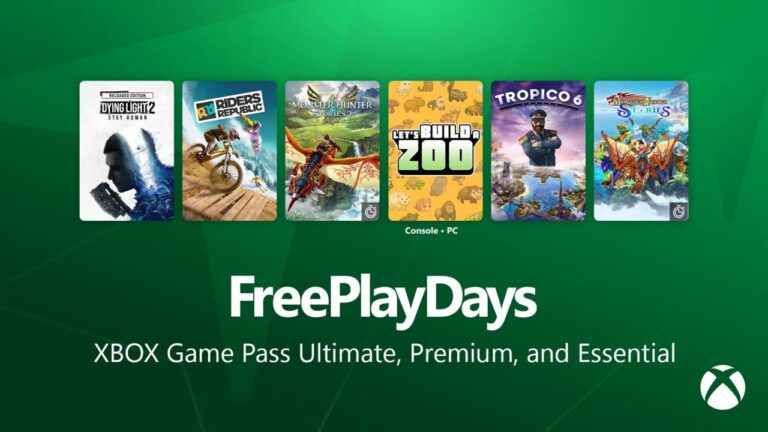 I sei giochi dei Free Play Days del 22 ottobre, nell’immagine ufficiale Xbox.