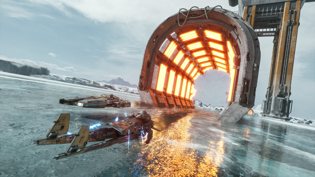 I circuiti di Star Wars: Galactic Racer mettono alla prova veicoli e riflessi dei piloti.