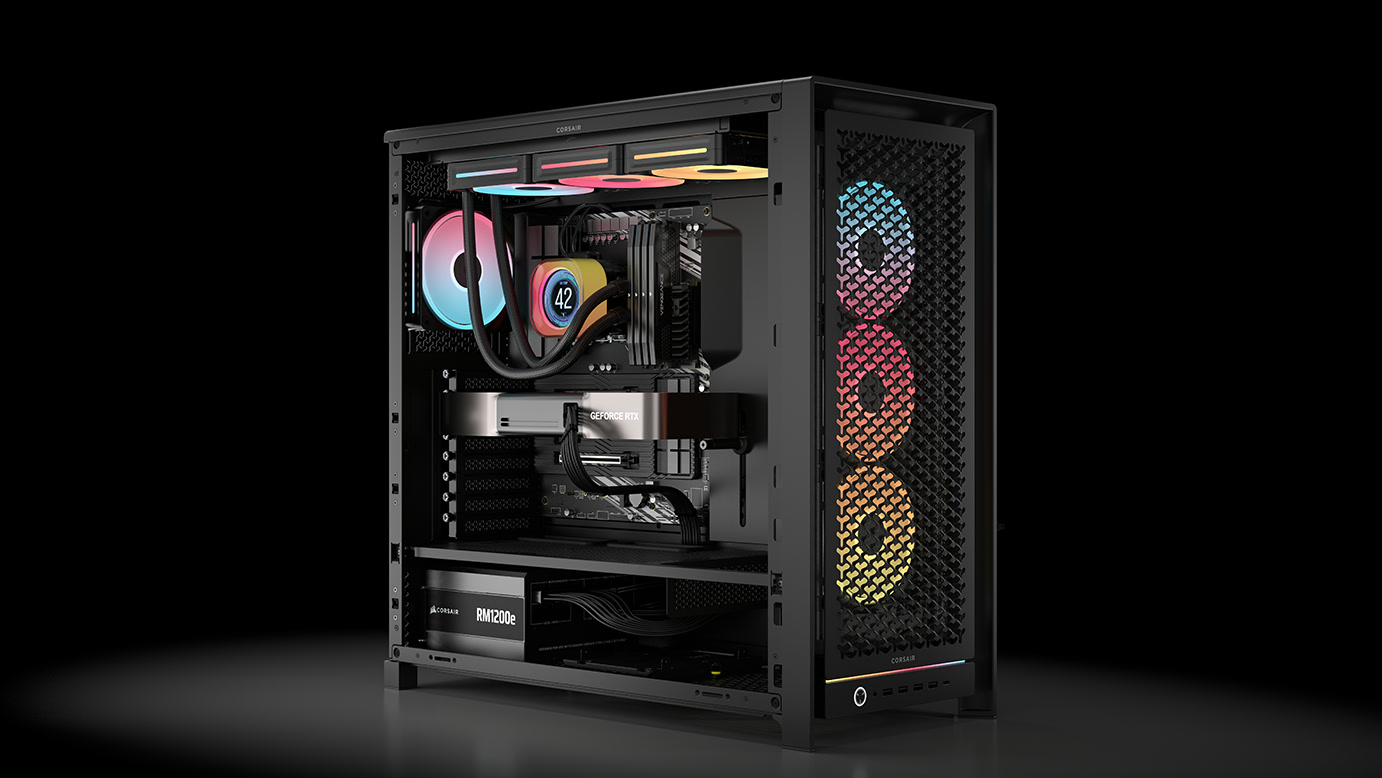 Una configurazione con RM1200e, dalla galleria ufficiale Corsair.