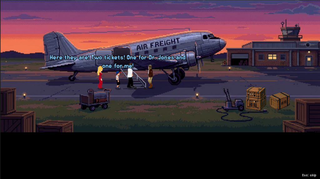 Indy, Willie e Short Round nello screenshot di BBGames.