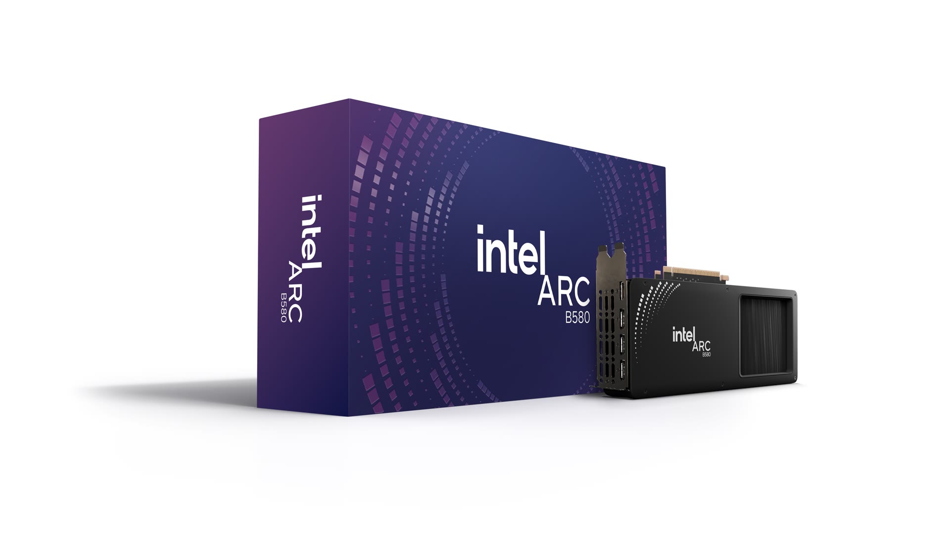 Confezione e retro della Intel Arc B580 Limited Edition. Immagine ufficiale Intel Corporation; arc-rebar resta un progetto indipendente.
