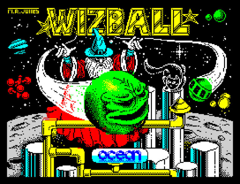 La schermata illustrata di Wizball Enhanced Edition fornita dal progetto di Gravious.