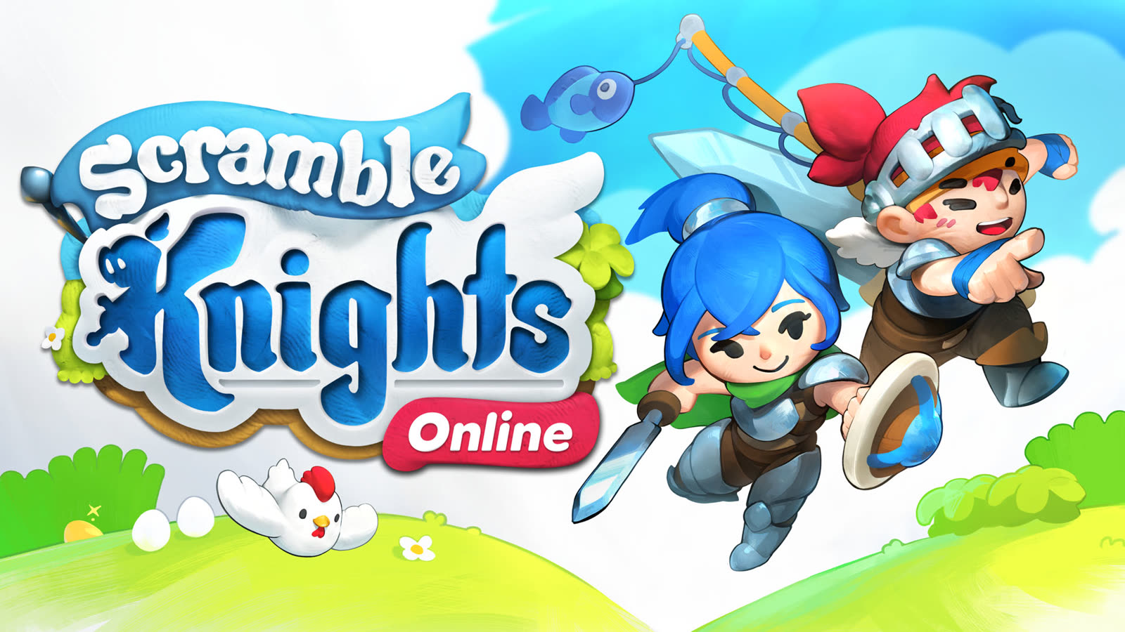 L’illustrazione ufficiale di Scramble Knights Online, da Xbox Wire.