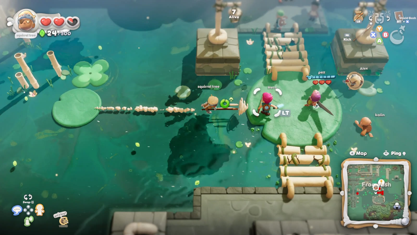 Un’immagine della fase battle royale mostrata da Funktronic Labs nel racconto del cambio di genere.