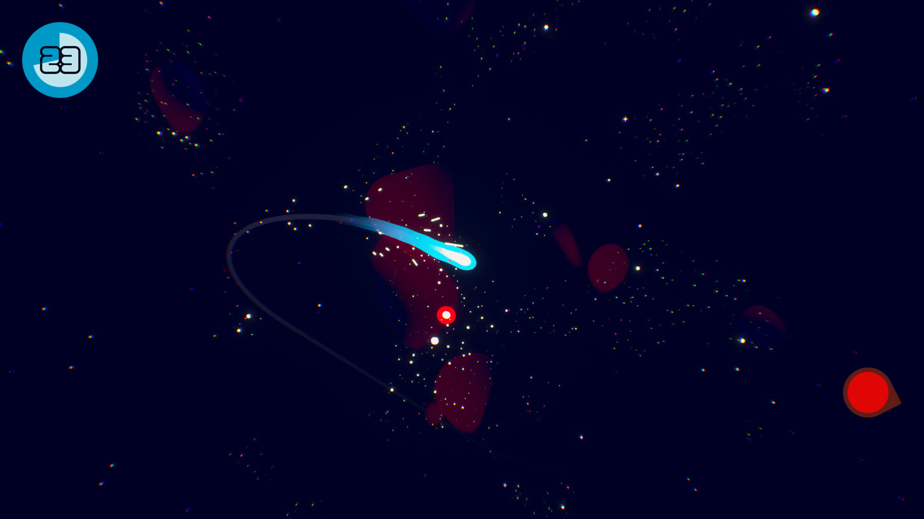 Faraway: una schermata ufficiale dell’arcade di Steph Thirion. Immagine: Annapurna Interactive.