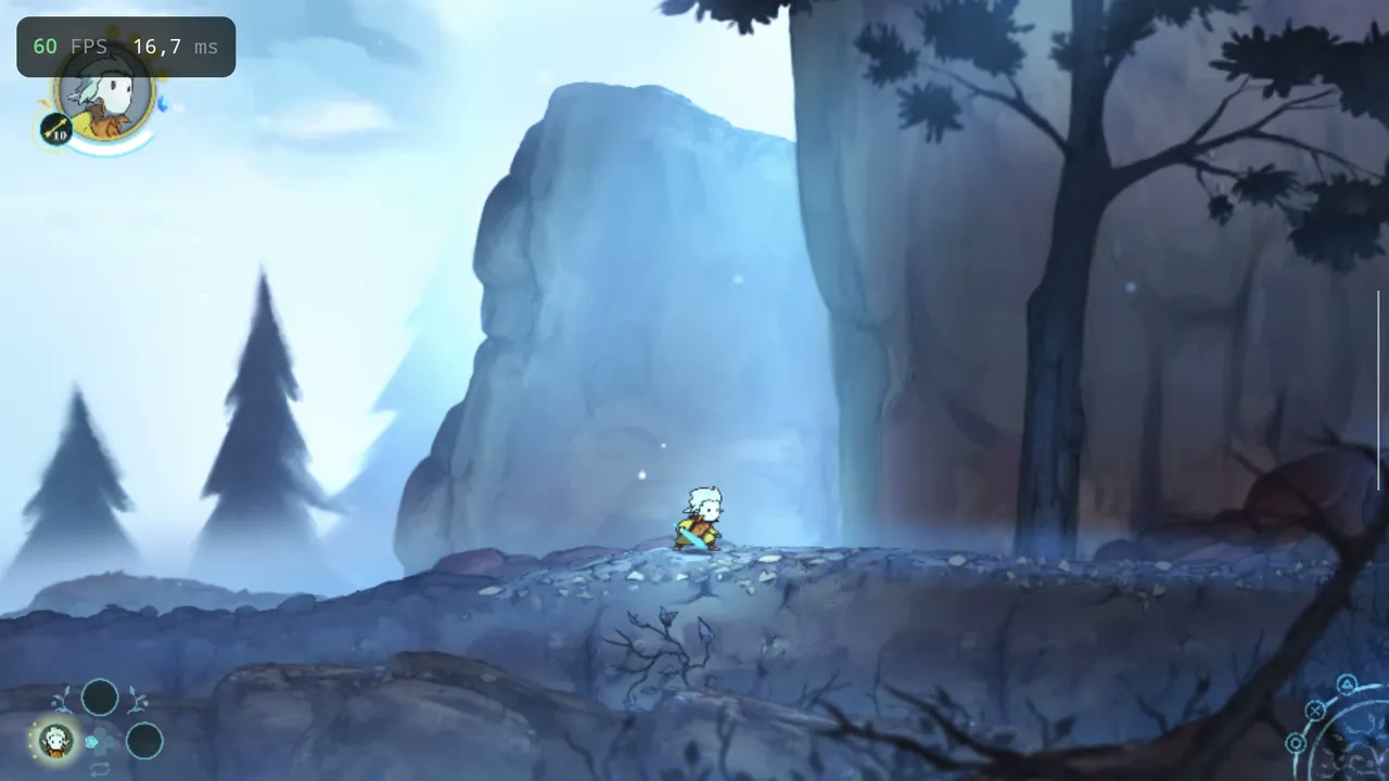 Greak: Memories of Azur su CapyPS5, in una schermata pubblicata dal progetto.