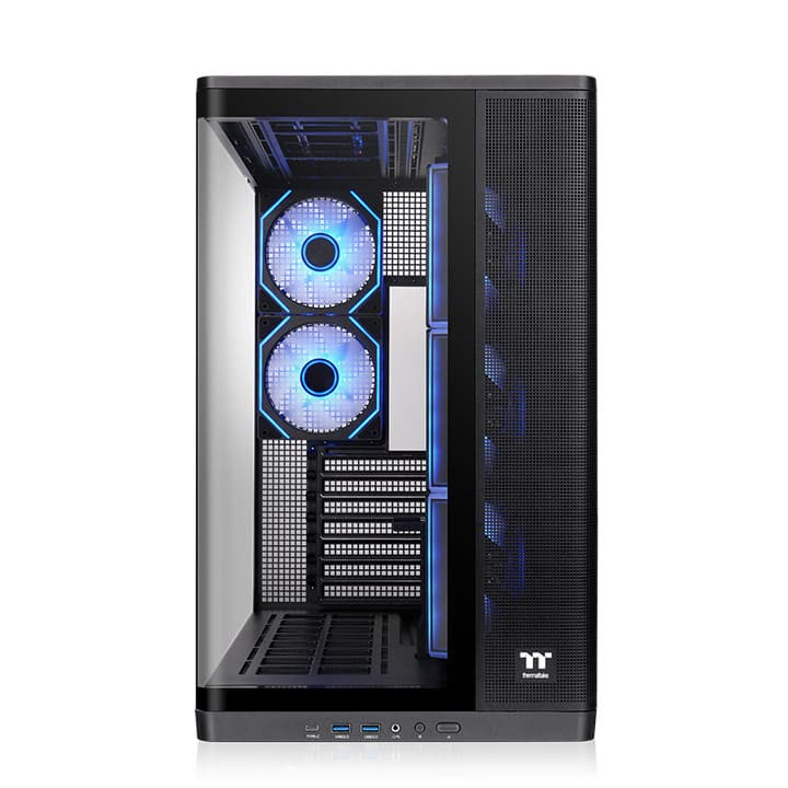 Vista frontale dell’Arcus 380 TG ARGB dalla galleria ufficiale Thermaltake.