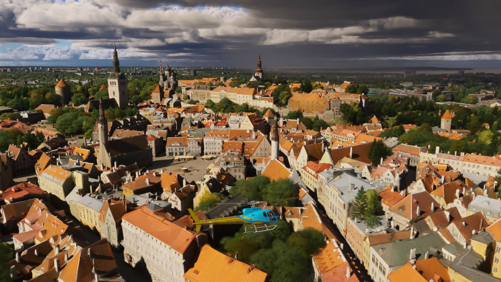 Tallinn nel World Update 23, in un’immagine ufficiale di Microsoft Flight Simulator 2024.