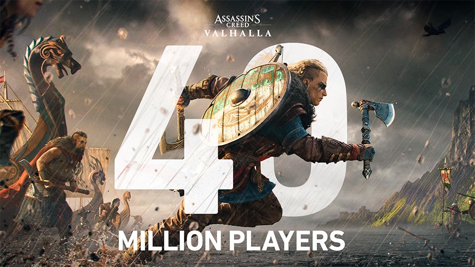 Ubisoft celebra i 40 milioni di giocatori di Assassin’s Creed Valhalla: non sono copie vendute.