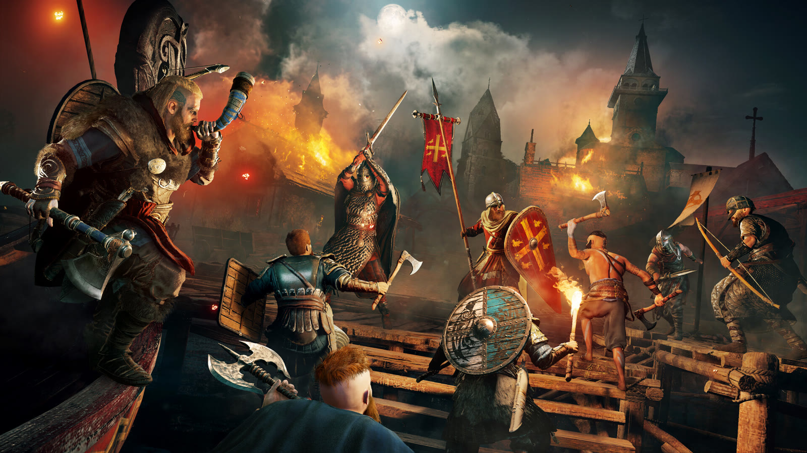 Immagine promozionale del gioco base Assassin’s Creed Valhalla, dalla galleria ufficiale Steam: non mostra il nuovo aggiornamento.