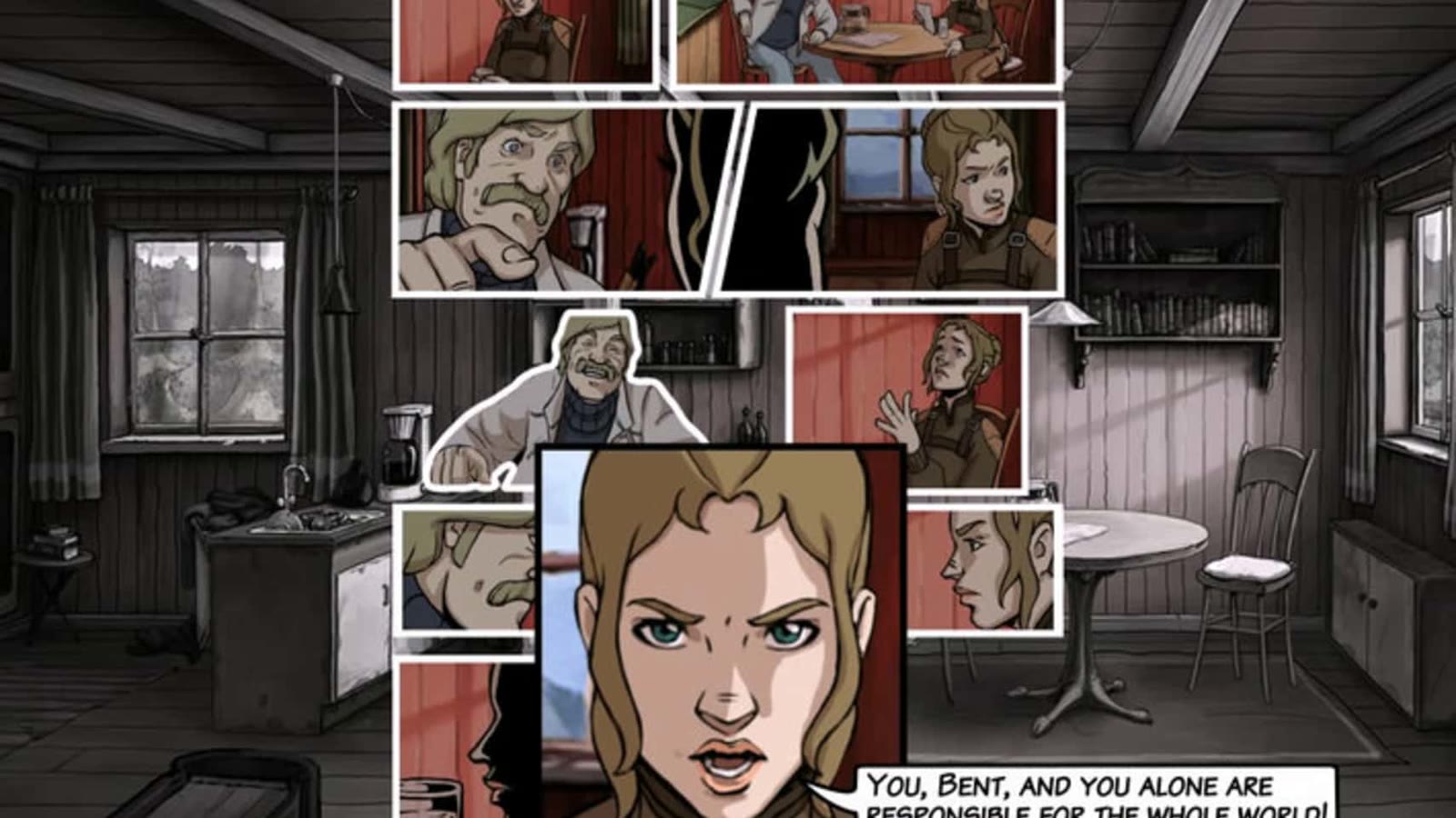 La presentazione a fumetti di A New Beginning: Final Cut nelle immagini ufficiali GOG.