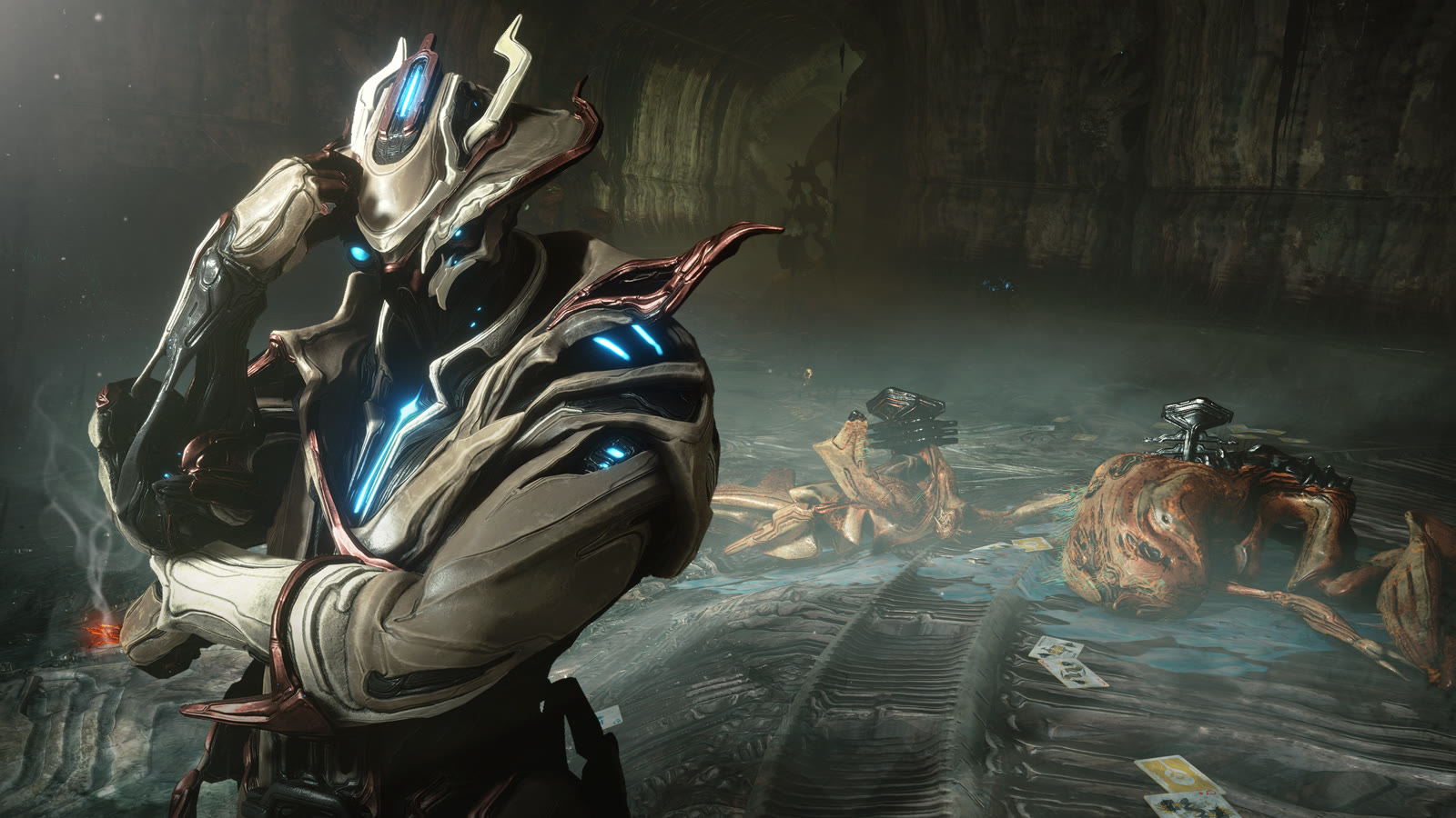 Uno degli scenari di Tau nella galleria ufficiale di Warframe. Immagine: Digital Extremes.