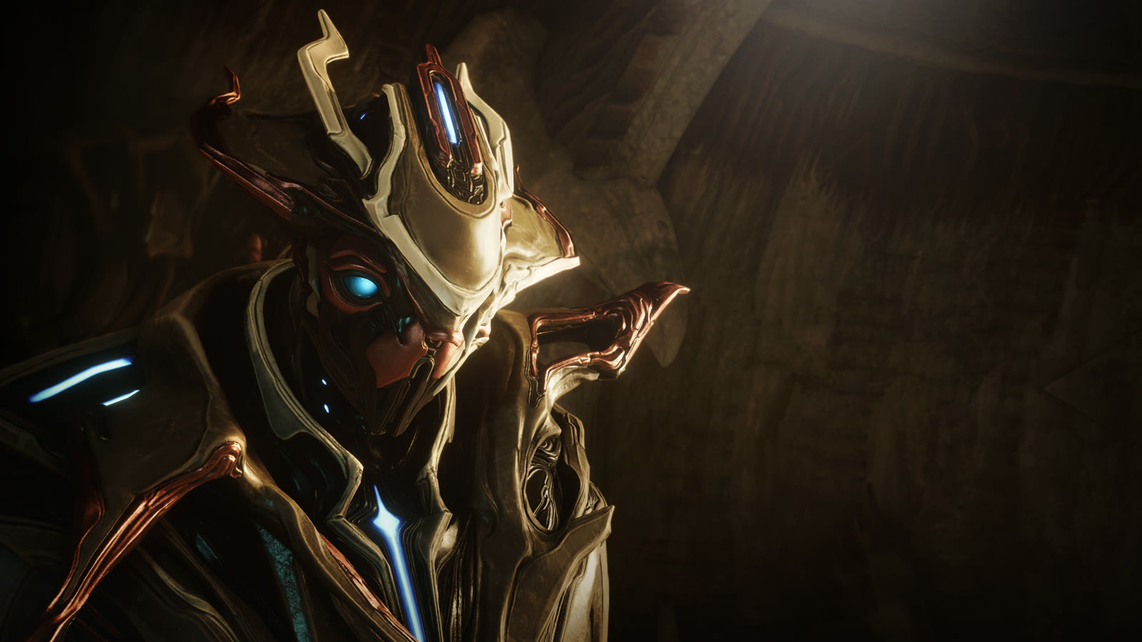 Personaggi di Warframe: Tau nel materiale promozionale Digital Extremes.
