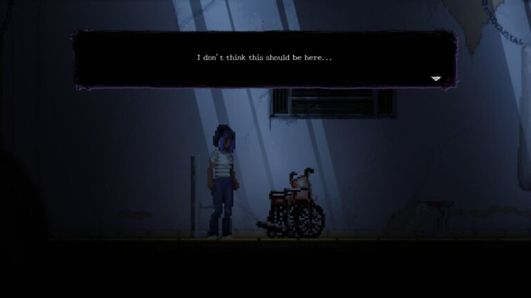 Ana Lúcia in Asleep: Act 1: screenshot ufficiale Black Hole Games e CriticalLeap dalla pagina Steam.