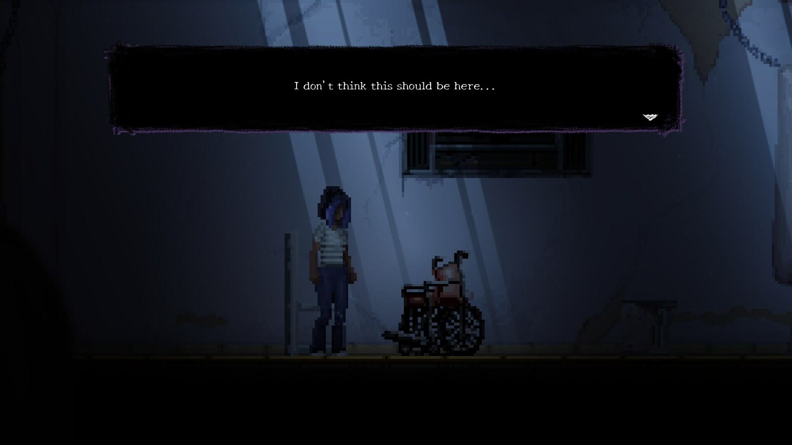 Ana Lúcia in Asleep: Act 1: screenshot ufficiale Black Hole Games e CriticalLeap dalla pagina Steam.