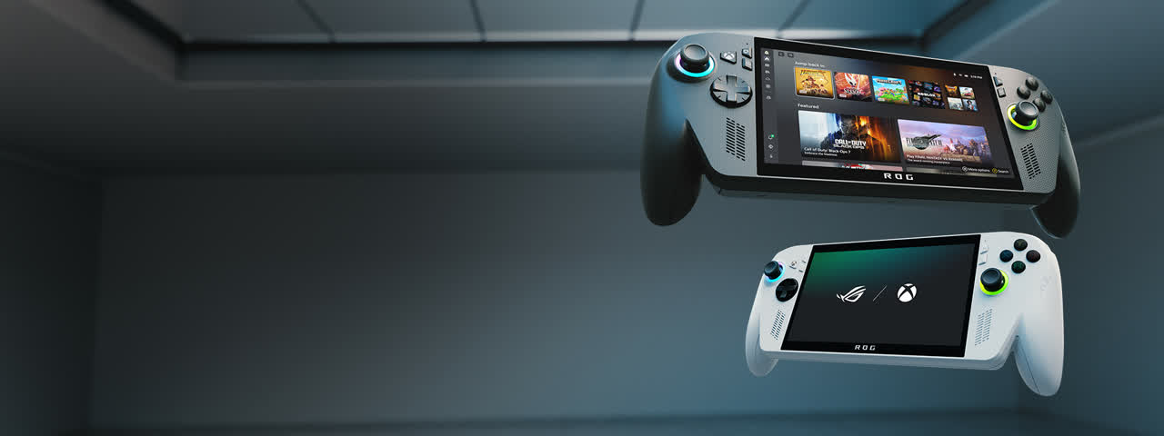 ROG Xbox Ally nelle immagini ufficiali dedicate al cloud. Immagine: Xbox.