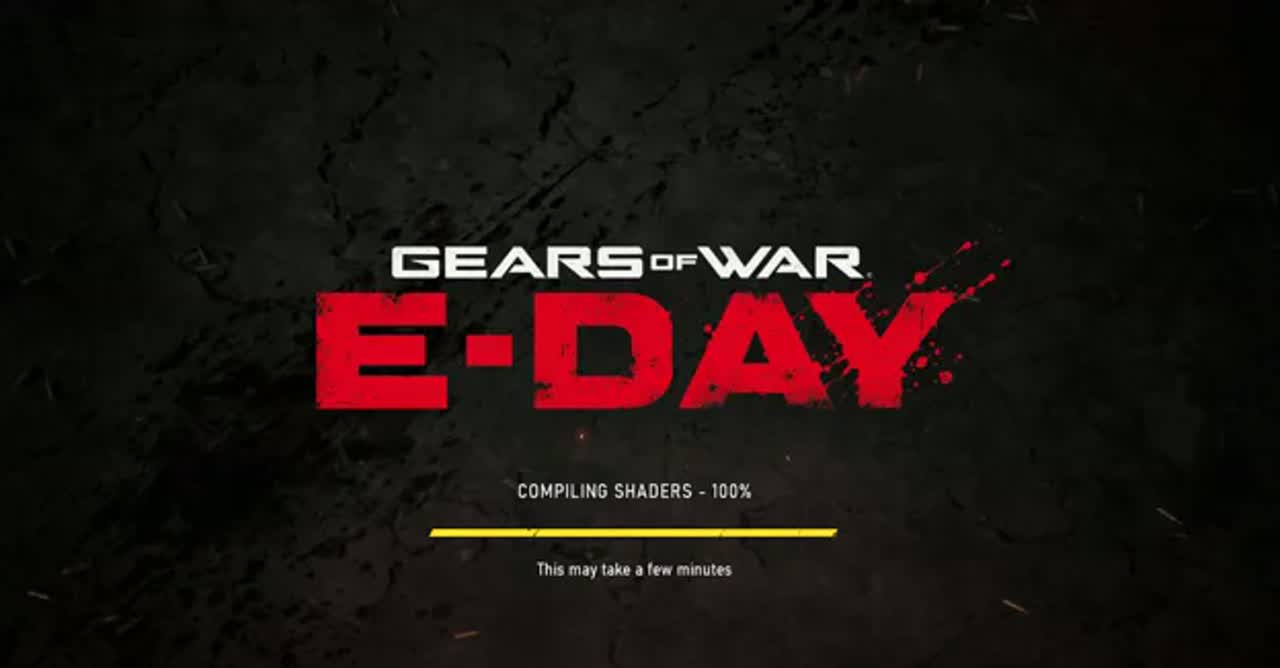 La compilazione degli shader di Gears of War: E-Day nelle immagini del blog DirectX. Immagine: Microsoft.