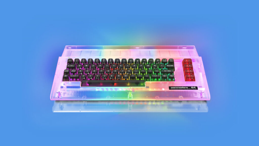 Il Commodore 64C Ultimate nella versione traslucida Starlight.