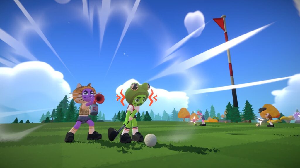 Super Battle Golf mescola buche e scontri fra giocatori sullo stesso campo.