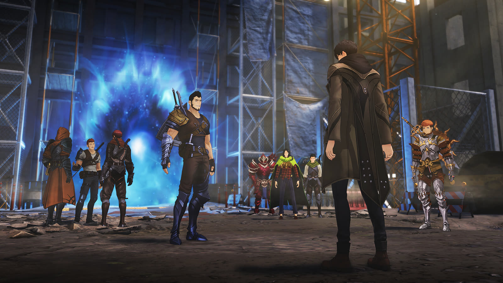 Gli hunter nel materiale ufficiale di Solo Leveling: ARISE OVERDRIVE.