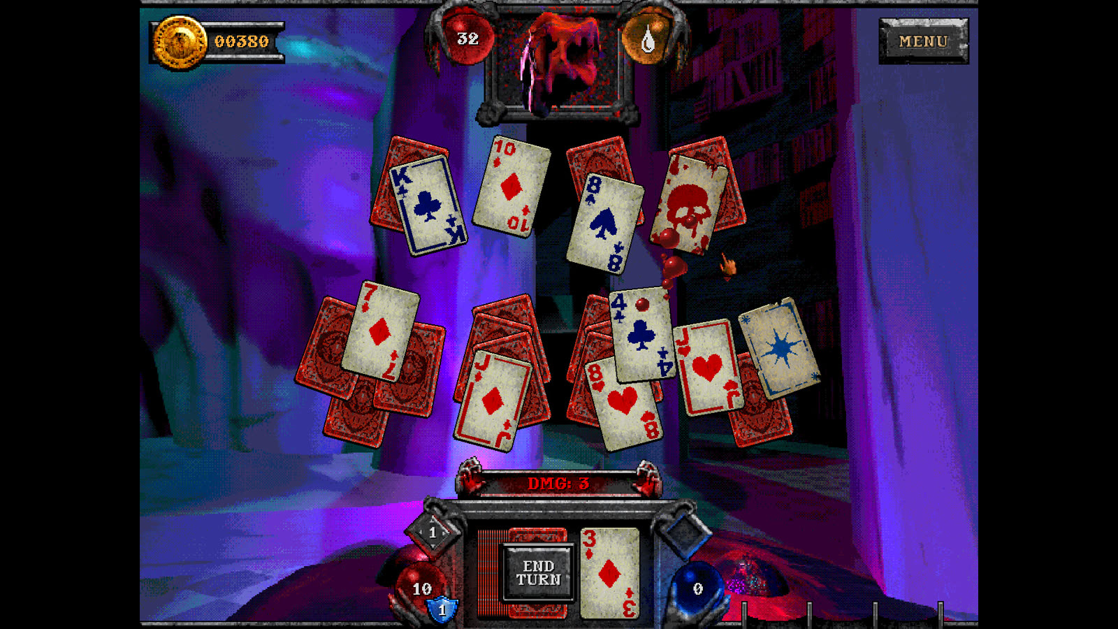Le sfide di carte di The Discarded in uno screenshot ufficiale.