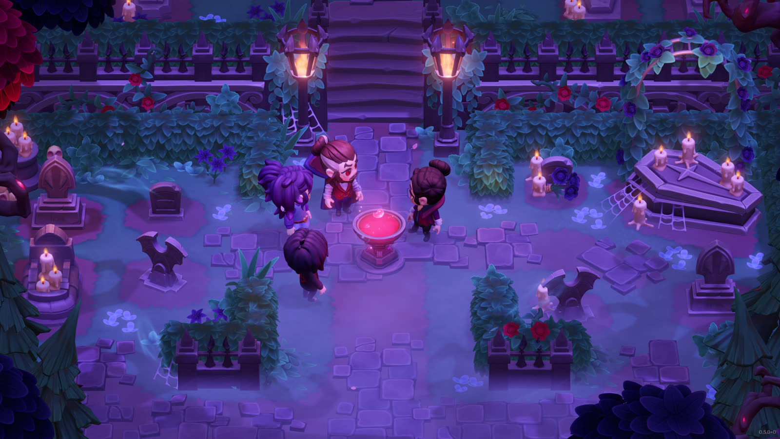 Gli abitanti di Moonlight Peaks in uno screenshot promozionale dal sito ufficiale del gioco, non una cattura PS5 verificata.