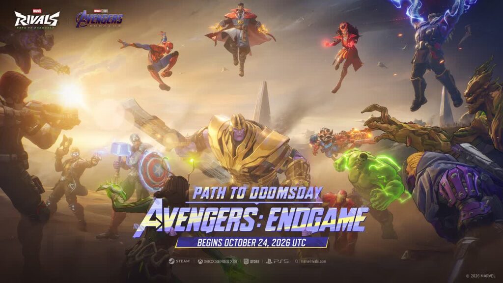 L’illustrazione ufficiale di Path to Doomsday – Avengers: Endgame. Immagine: Marvel / NetEase.