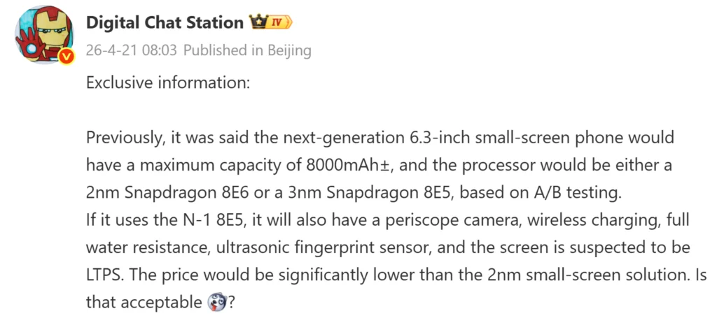 Honor Magic 9’s display, battery size, and chipset details