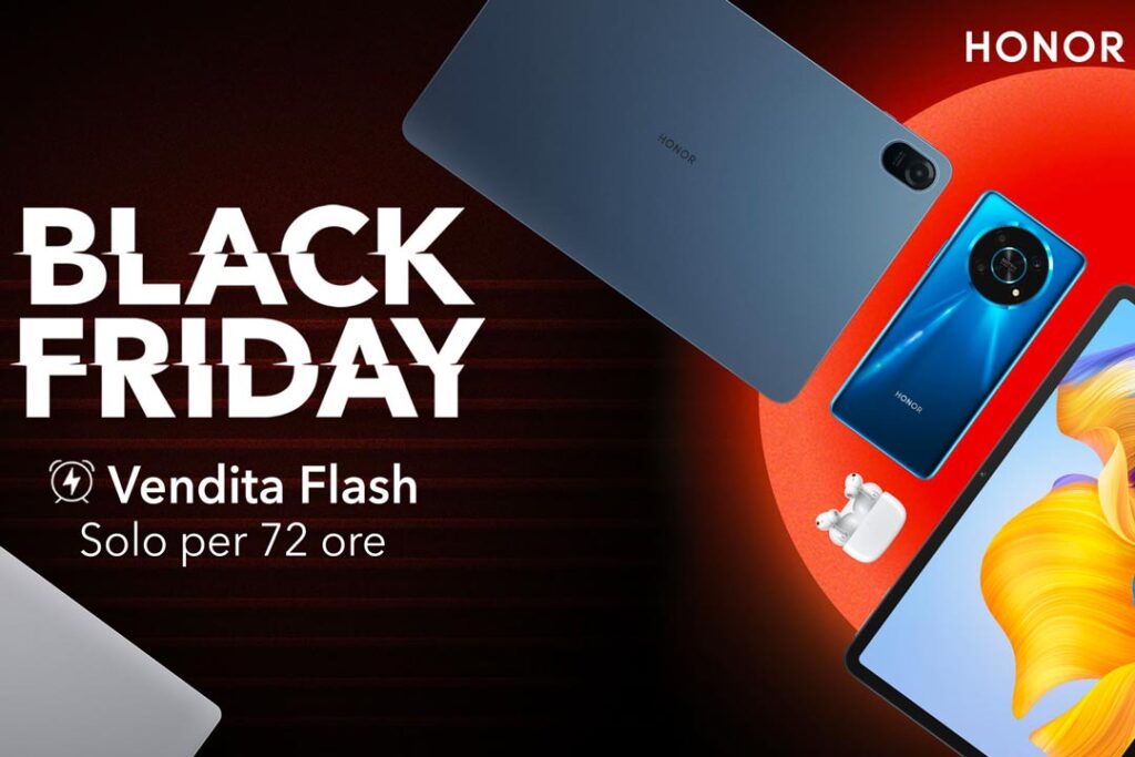 HONOR: offerte imperdibili su Magic 4 Lite e Pad 8 per 72 ore Honor Offerte Flash Black Friday