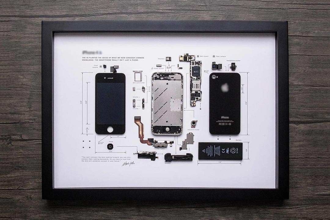 iPhone in cornice: Grid Studio “destruttura” la tecnologia mobile