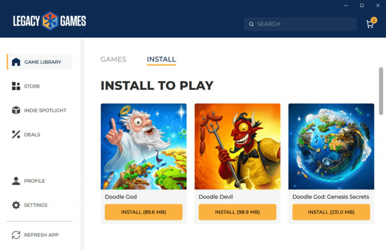 Legacy Games chiude screenshot articolo