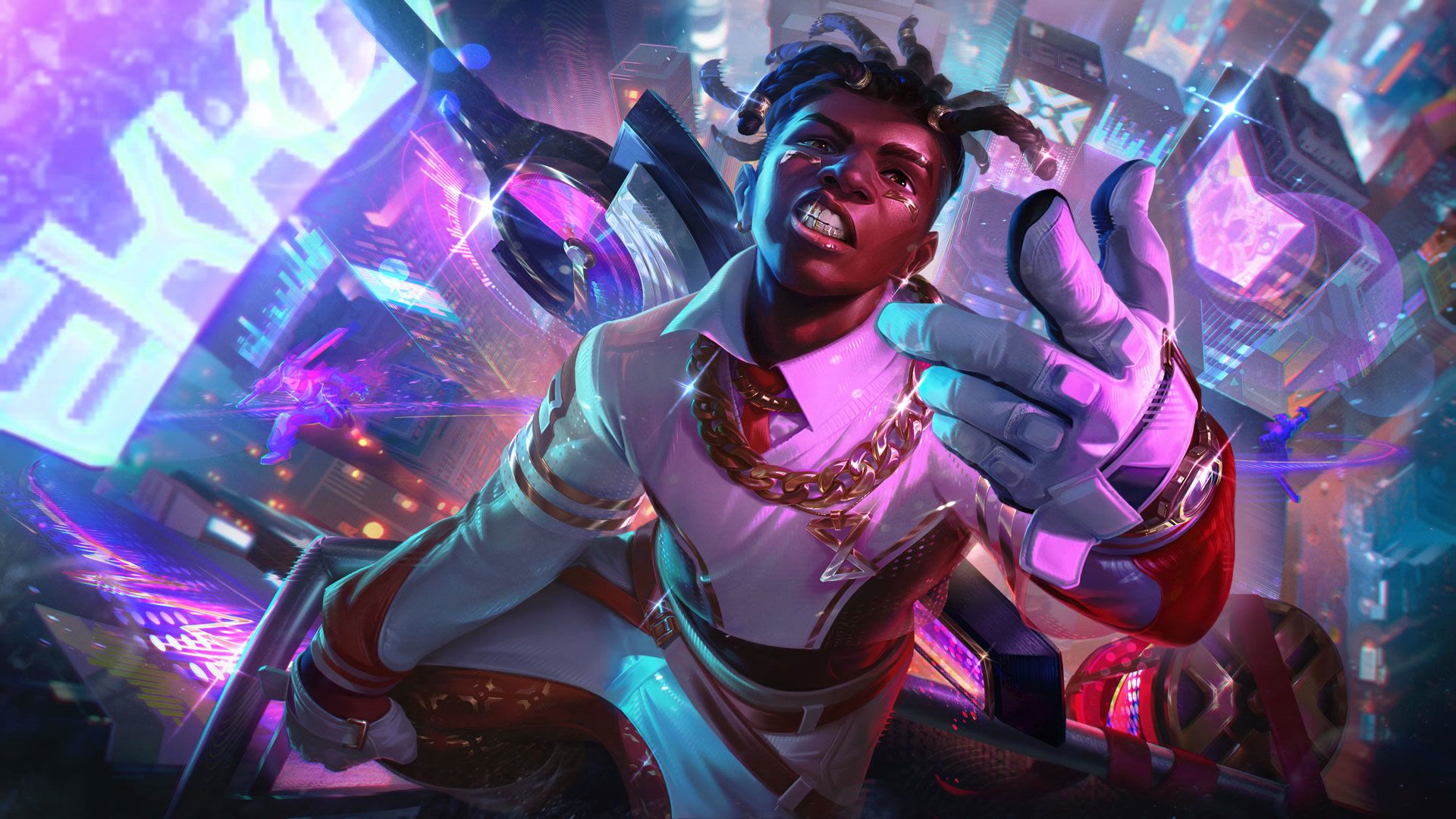 Ekko nell’illustrazione True Damage Know My Name della patch 26.21. Immagine: Riot Games.