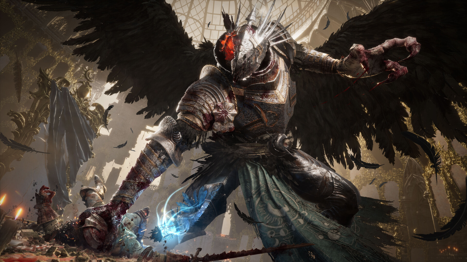 Avversario corazzato durante uno scontro — Lords of the Fallen II.