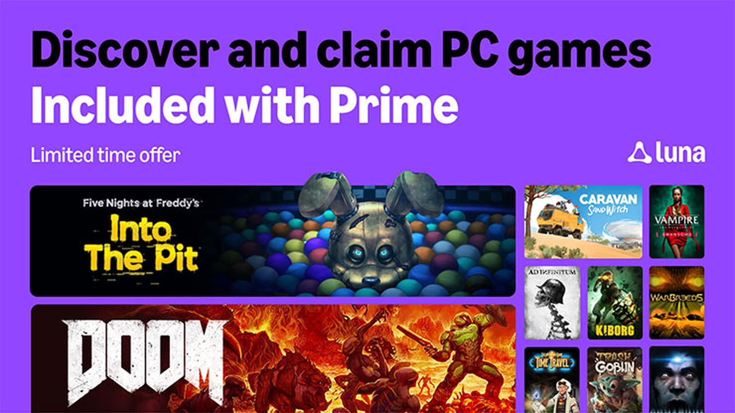 La selezione di giochi PC inclusi con Prime a ottobre 2026