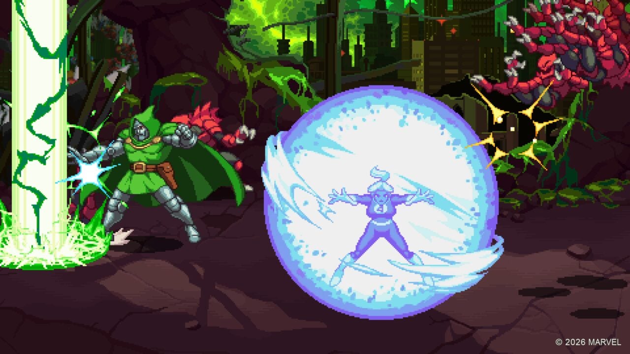 Doctor Doom e Invisible Woman in azione in Marvel Cosmic Invasion