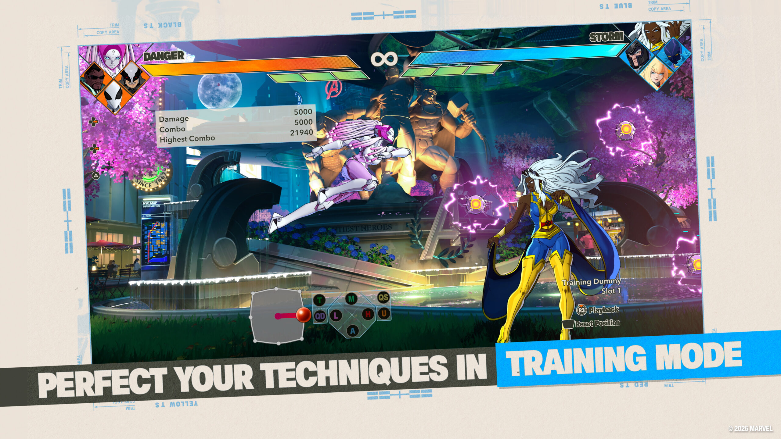 Presentazione della modalità Training inclusa nel test — Marvel Tōkon: Fighting Souls.