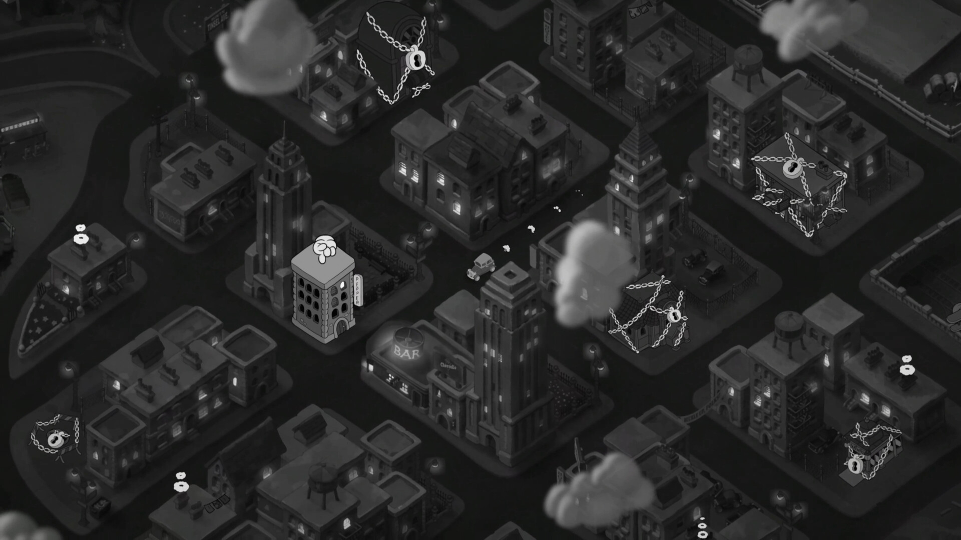 Una veduta dall’alto dei quartieri di Mouseburg — MOUSE: P.I. For Hire.
