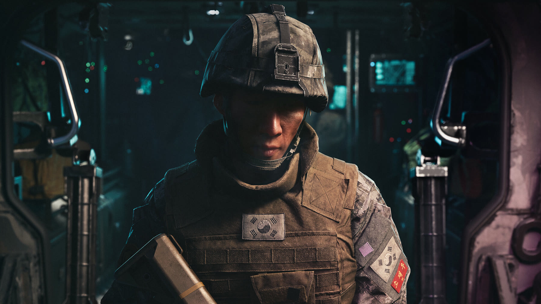 Un personaggio di Modern Warfare 4 nella gallery ufficiale Activision per PC. Non è una cattura da Switch 2 né un confronto tra DLSS e SMAA.