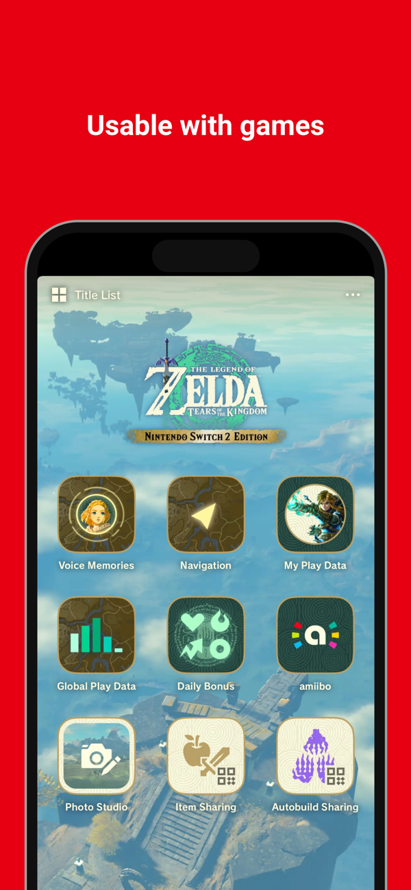 Screenshot e video in Nintendo Switch App