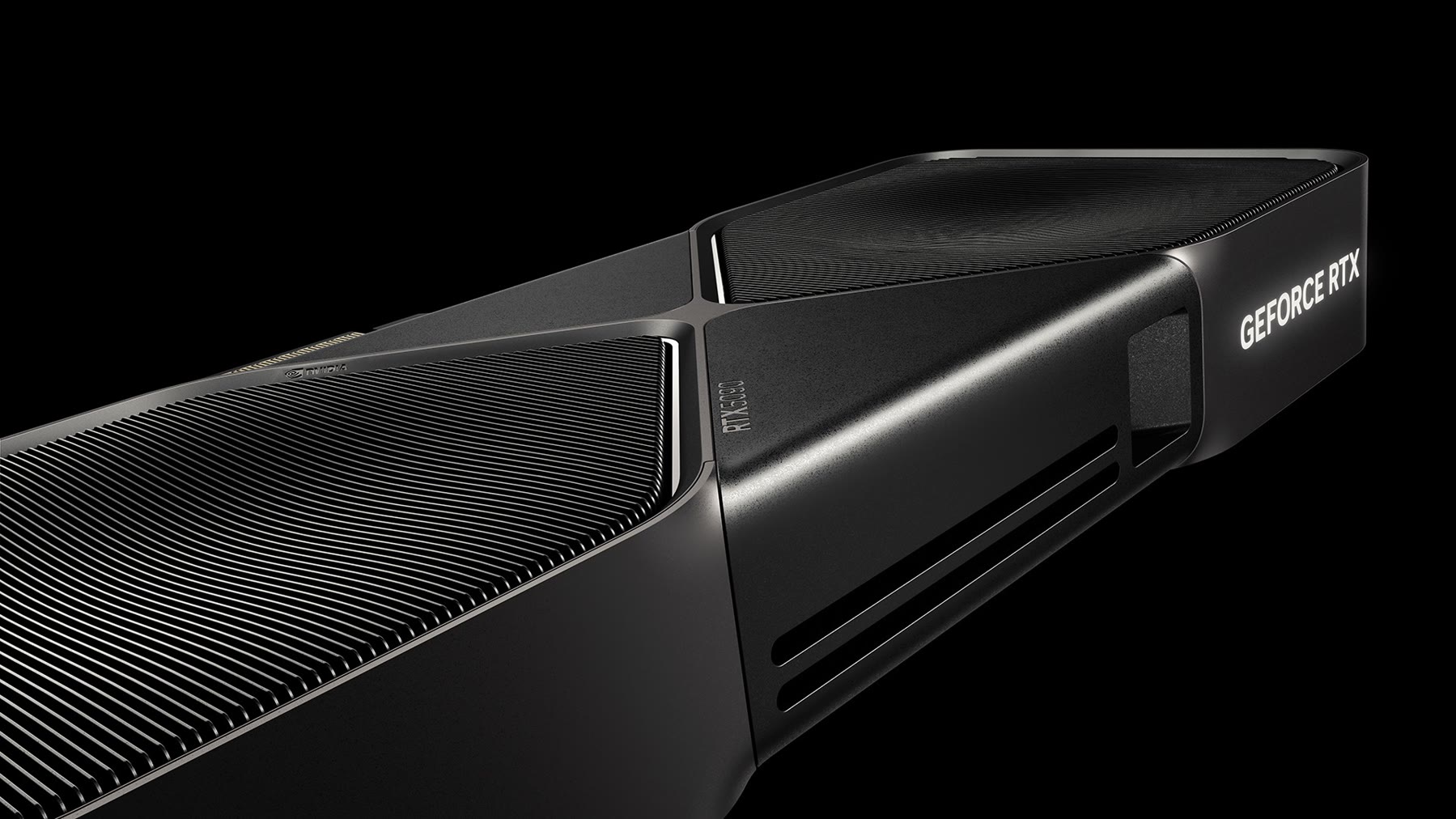 Dettaglio della RTX 5090 Founders Edition dalla gallery ufficiale NVIDIA.