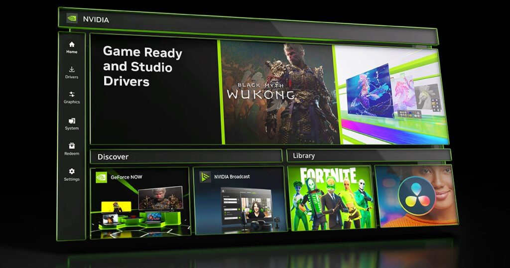 NVIDIA App, immagine promozionale ufficiale.