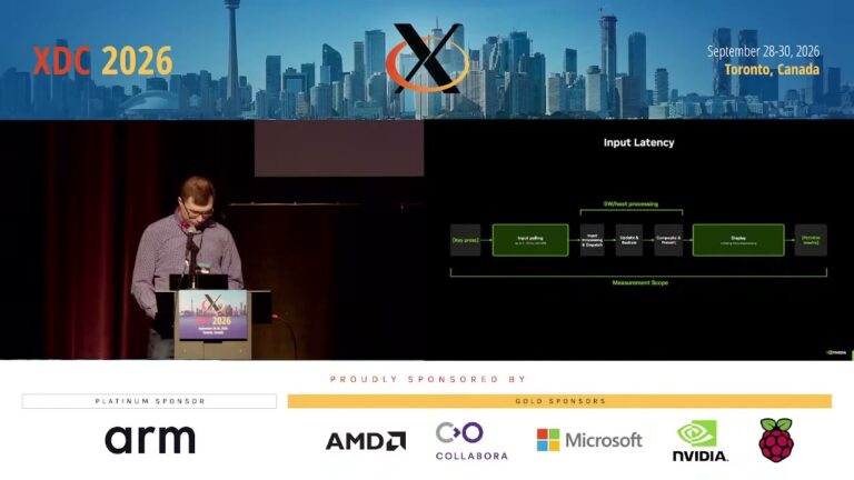 La presentazione NVIDIA sui test di latenza tra Wayland e X.Org a XDC 2026