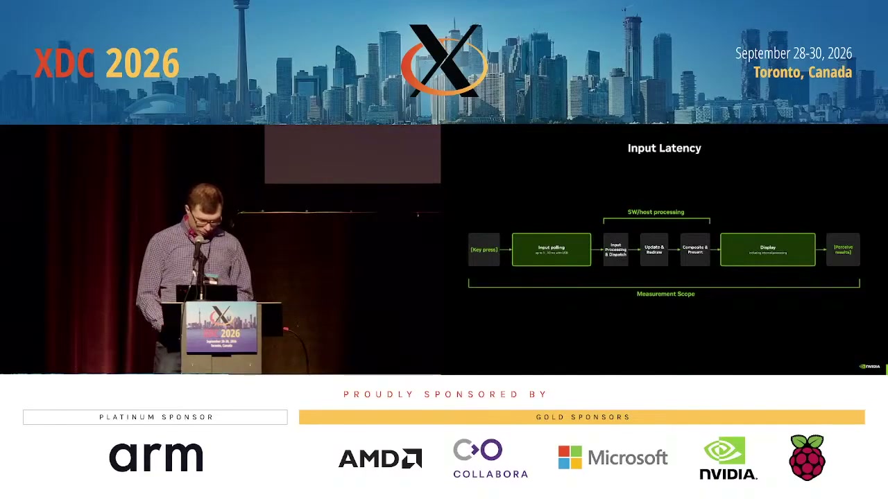 La presentazione NVIDIA sui test di latenza tra Wayland e X.Org a XDC 2026