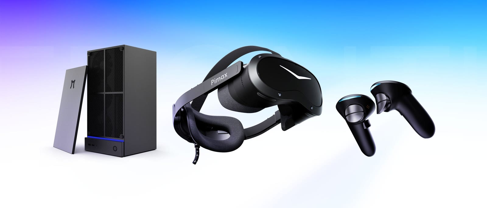 Pimax Crystal Pro con controller e Spation, render ufficiale